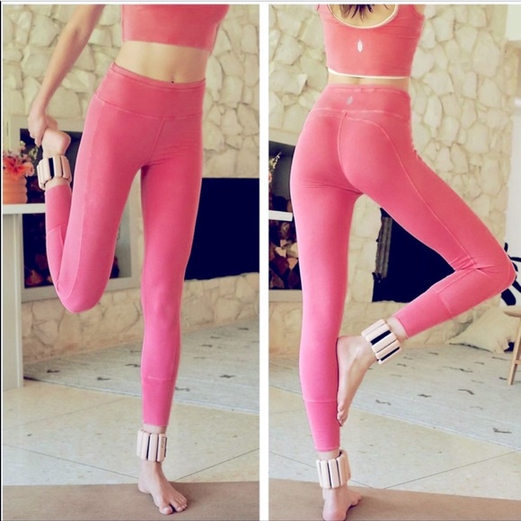 Free People Hot Shot Leggings Snapdragon Pink - Picture 7 of 8